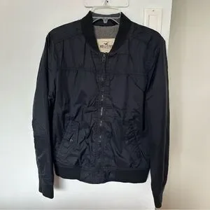 Mens lightweight bomber jacket bundle with Hoodie Zip Up Jacket - Navy Grey